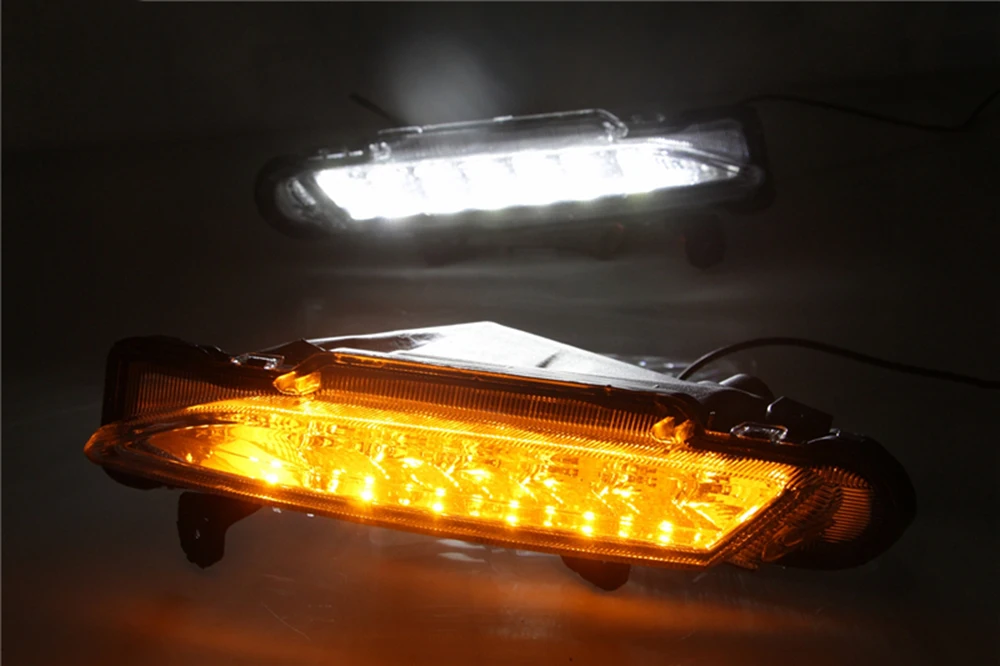 CSCSNL 1 набор 12V автомобильный светодиодный для Toyota Yaris 2017 2018 2019 DRL Габаритные огни