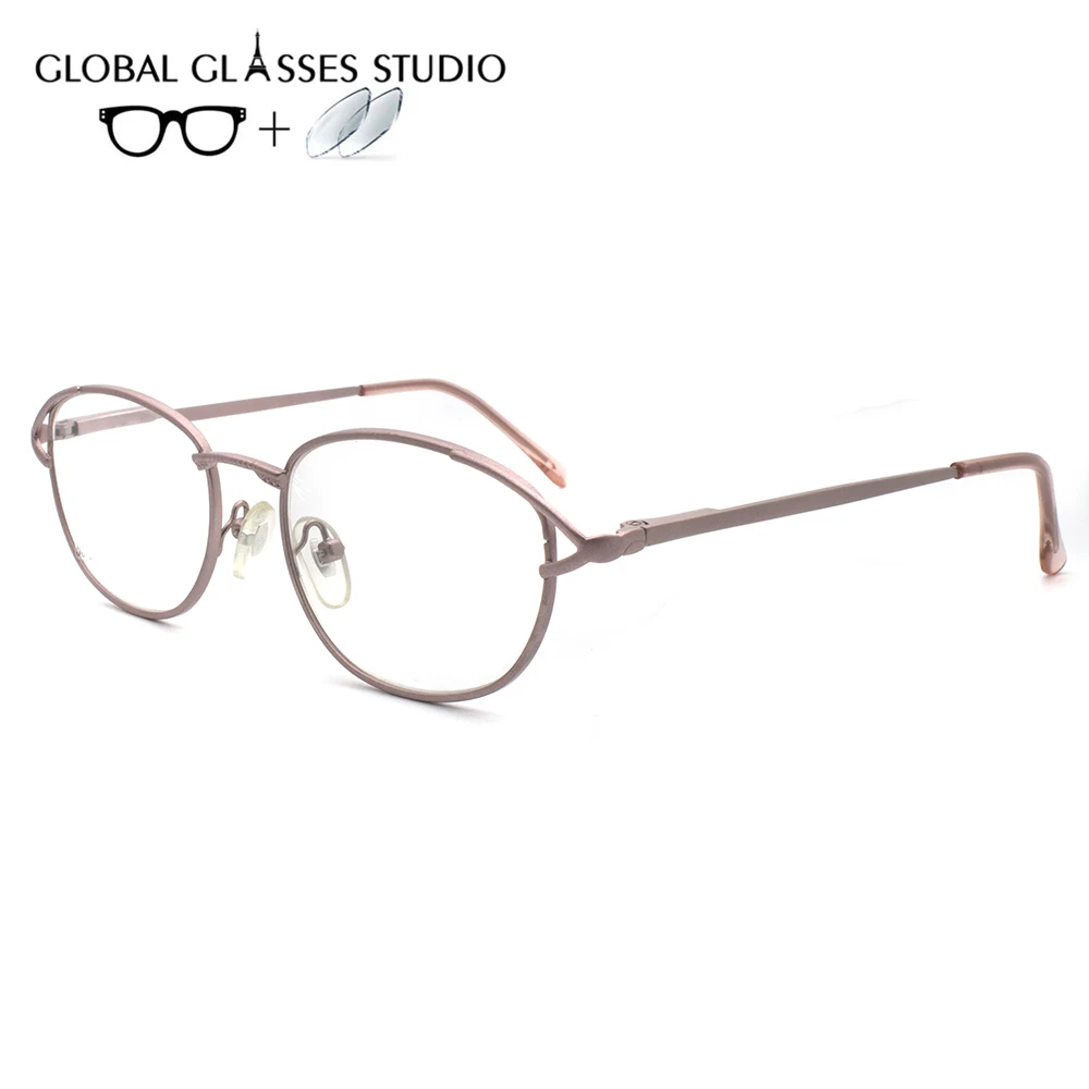 

Women Metal Glasses Frame Eyewear Eyeglasses Reading Myopia Prescription Lens 1.56 Index LX-R085