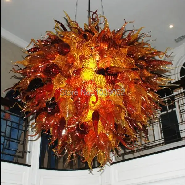 

Free Shipping 2015 Fashionable Blown Glass Large Chandelier