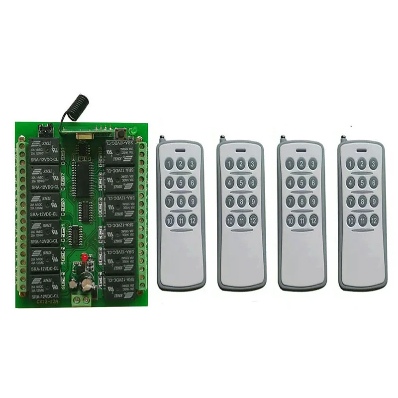 DC 12V 10A 12 CH 12CH RF Беспроводной переключатель системы дистанционного управления