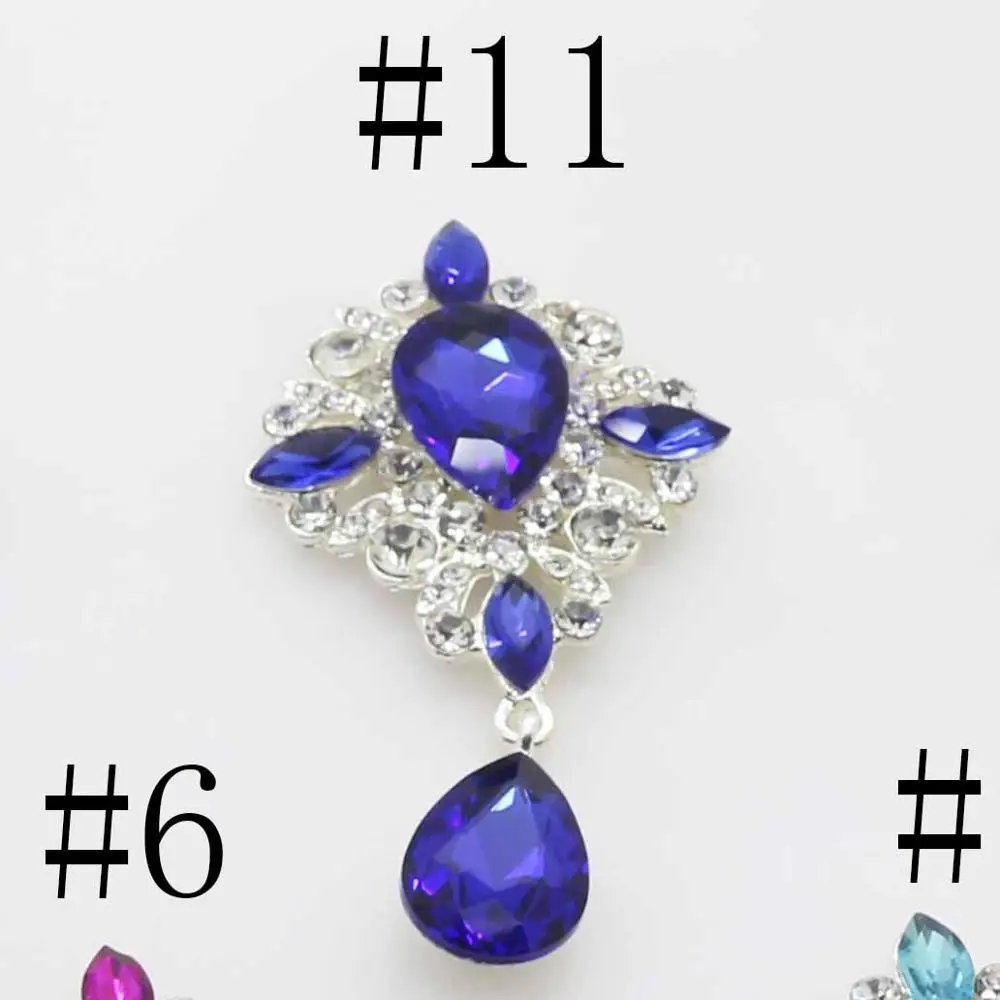 No.11 Royal blue Шарм 4 шт. Мини Металлические Висячие жемчужные пуговицы DIY ремесло плоские с оборота хрустальные пуговицы лошадь глаз Золотая кнопка - Цвет: No.11 Royal blue