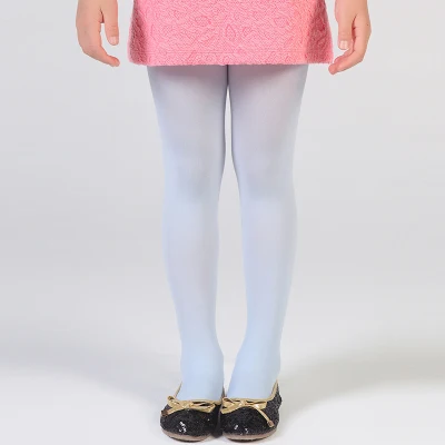 Детские колготки для маленьких девочек 80D Осенние Колготки белые балета и танцев