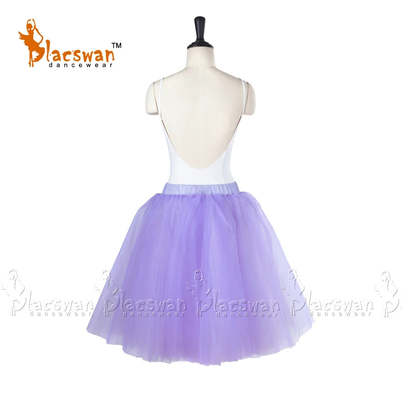 Quality 4 layer soft tulle below knee length ballet tutu skirt practicing tutu skirts White Romantic Half Tutu Black BT607