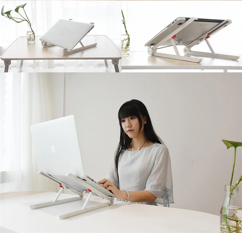 YPAY портативный складной держатель для ноутбука 11-15,6 дюймов Macbook регулируемый угол охлаждающая подставка для lenovo Dell acer ноутбук