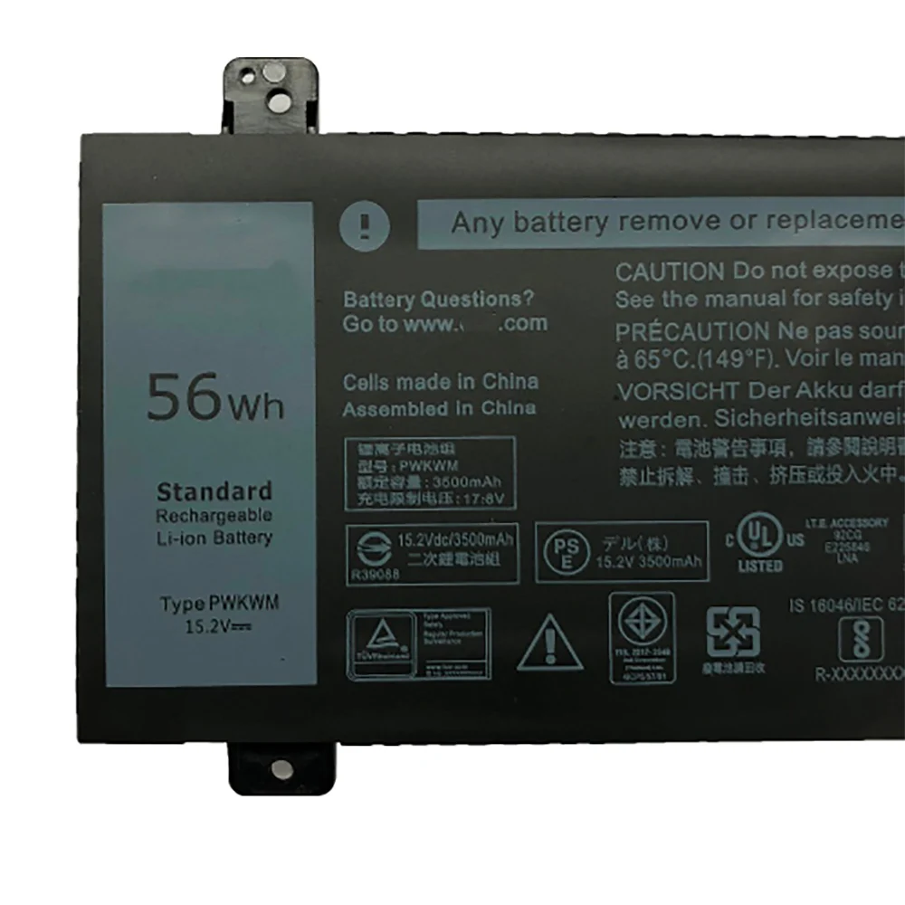 15 2 V 56Wh PWKWM новый оригинальный аккумулятор для ноутбука Dell 14-7466 7467 7000 P78G серии |