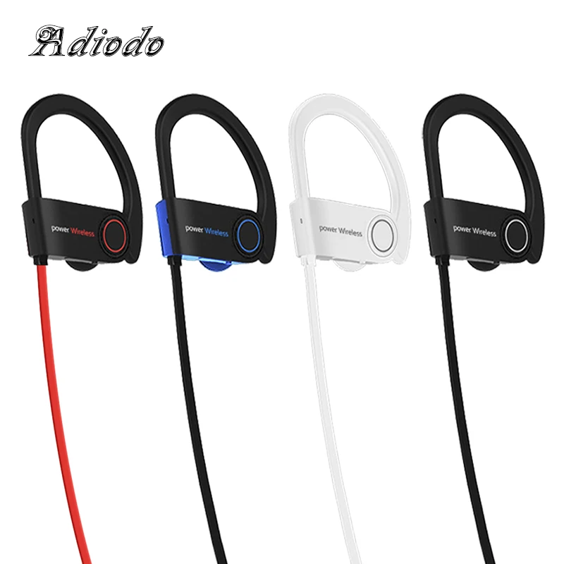 Беспроводные наушники Bluetooth спортивные с микрофоном музыкальные стерео для