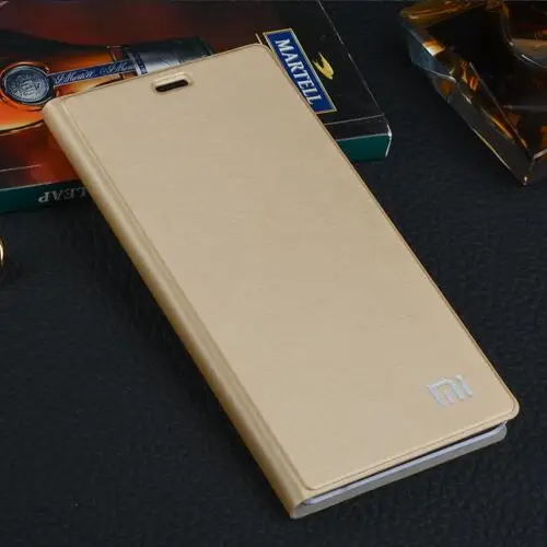 Золотой Xiaomi Redmi 4x чехол PU роскошный бизнес флип чехол подставка чехол Xiaomi Redmi 4x Snapdragon 435 чехол для телефона " протектор - Цвет: Золотой