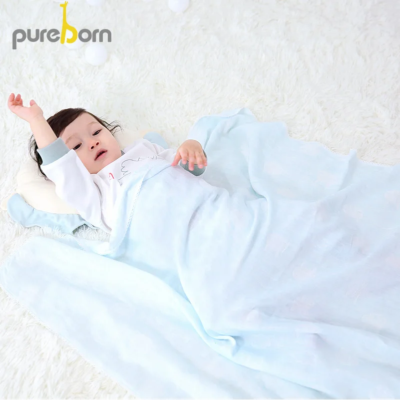 Детское банное муслиновое полотенце Pureborn хлопковое сушильное пляжное детское