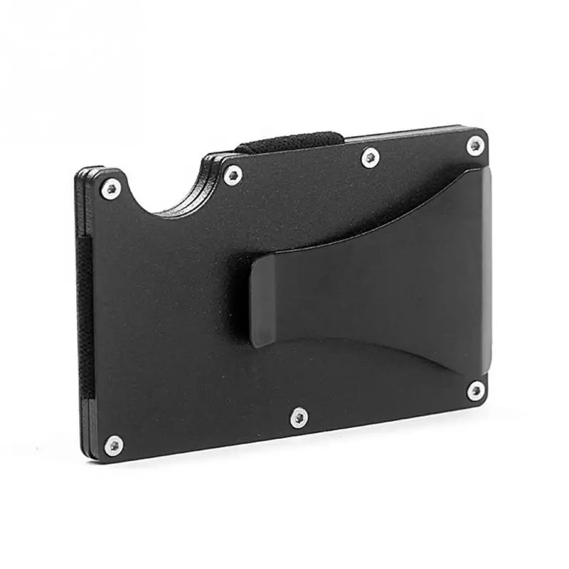 Чехол для ID кредитной карты Металлический кошелек Алюминиевый ультратонкий