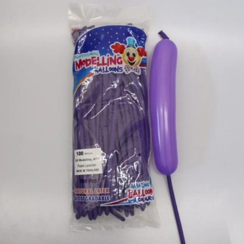 purple 260 полоски, магический шар, тайские стандартные цвета, животный переплетение, моделирование, 100 шт, толстые свадебные украшения, вечерние принадлежности, Длинная форма - Цвет: purple