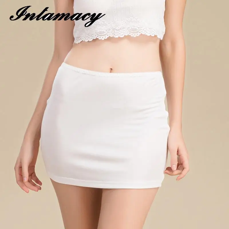 Женская шелковая юбка с противоскользящей подкладкой лето 100%|skirt slip|silk slipslip silk |