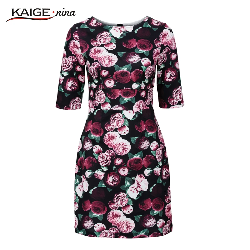 Kaige. Nina новая женская одежда новый стиль рукав круглый воротник без украшения