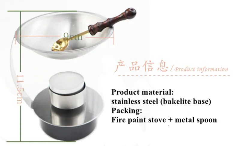 Винтаж Ретро печать штамп горелки Восковая Палочка плавильный горшок печи