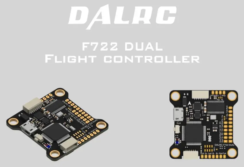 DALRC F722 DUAL STM32F722RGT6 Контроллер полета Встроенный OSD BEC 5V 12A F7 управление полетом MCU6000 &