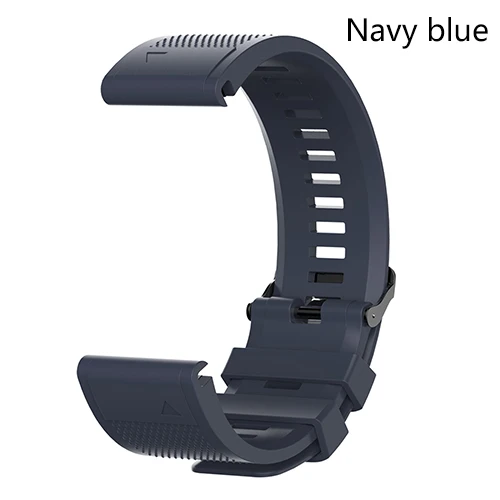 ECSEM watch band для Garmin Fenix 5S/fenix 5S plus браслет силиконовый ремешок quickfit band 20 мм - Цвет: Navy blue