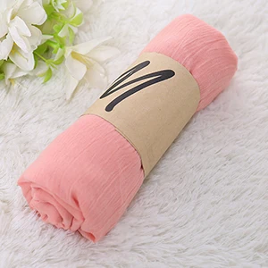 Shell Pink Лучшие мягкие красные хлопковые льняные женские шарфы и палантины горячая Распродажа шарфы для женщин Роскошные Большие размеры женские теплые шарфы шали - Цвет: Shell Pink