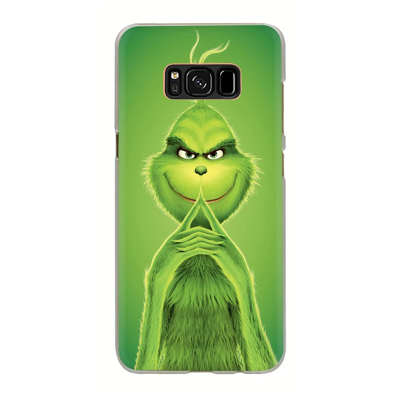 Зеленый Гринч жесткий чехол для телефона с рисунком в виде крышки для samsung S7 край S8 S9 S10 плюс S10e Note 8, 9, 10, M10 M20 M30 M40 - Цвет: H3