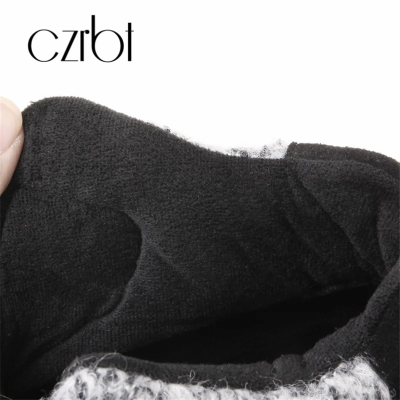 CZRBT/Новинка Лидер продаж теплые зимние женские ботинки модные кроссовки с