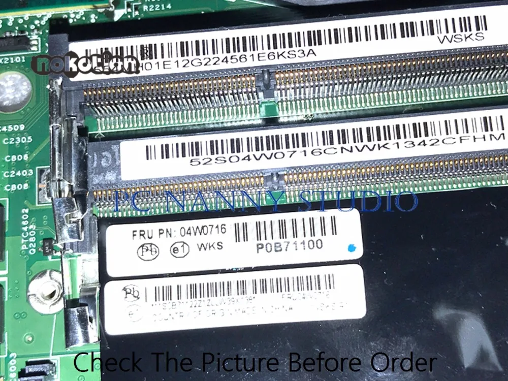 Материнская плата PCNANNY для Lenovo E420 04W0716 04W0718 HM65 DDR3 HD6630M 1 ГБ