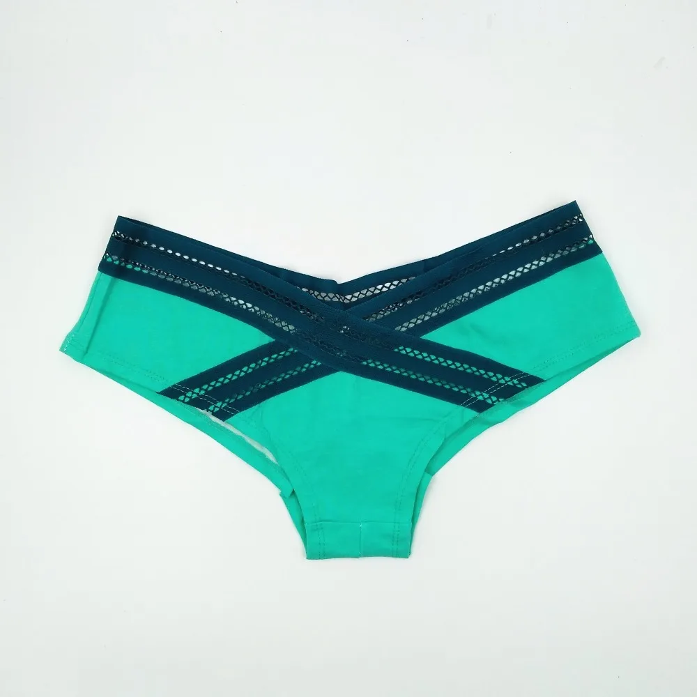 Кружевное нижнее белье X Lined из чистого хлопка дышащие трусы с рисунком пальм