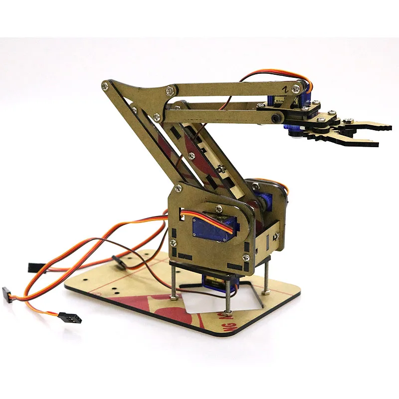 4 DOF Unassembly акриловая механическая рука робота манипулятора коготь для Arduino Maker