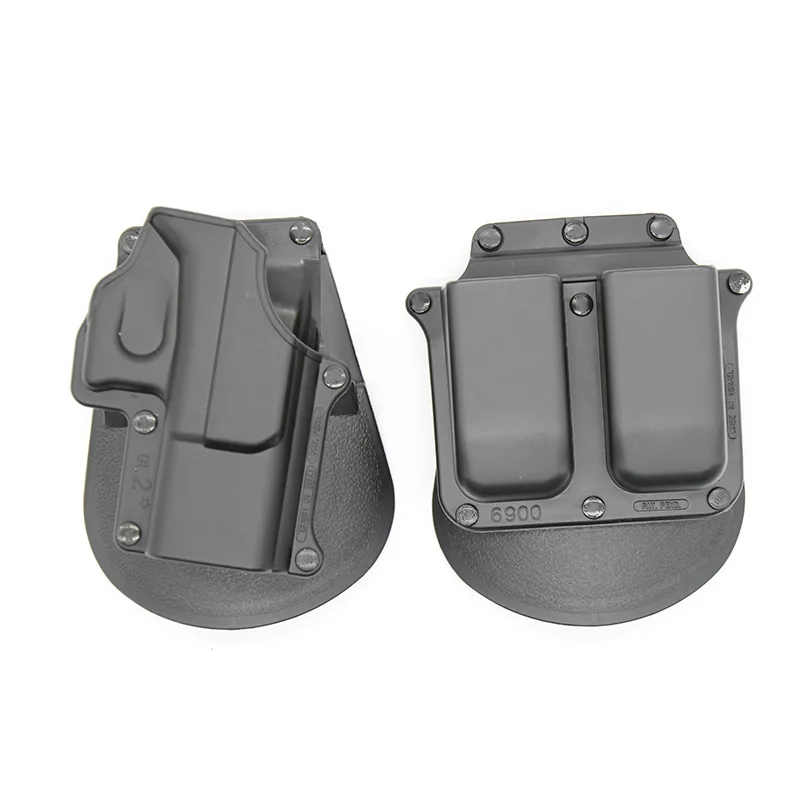Тактическая кобура для пистолета Glock + Двойная журналов Охотничья лопастная