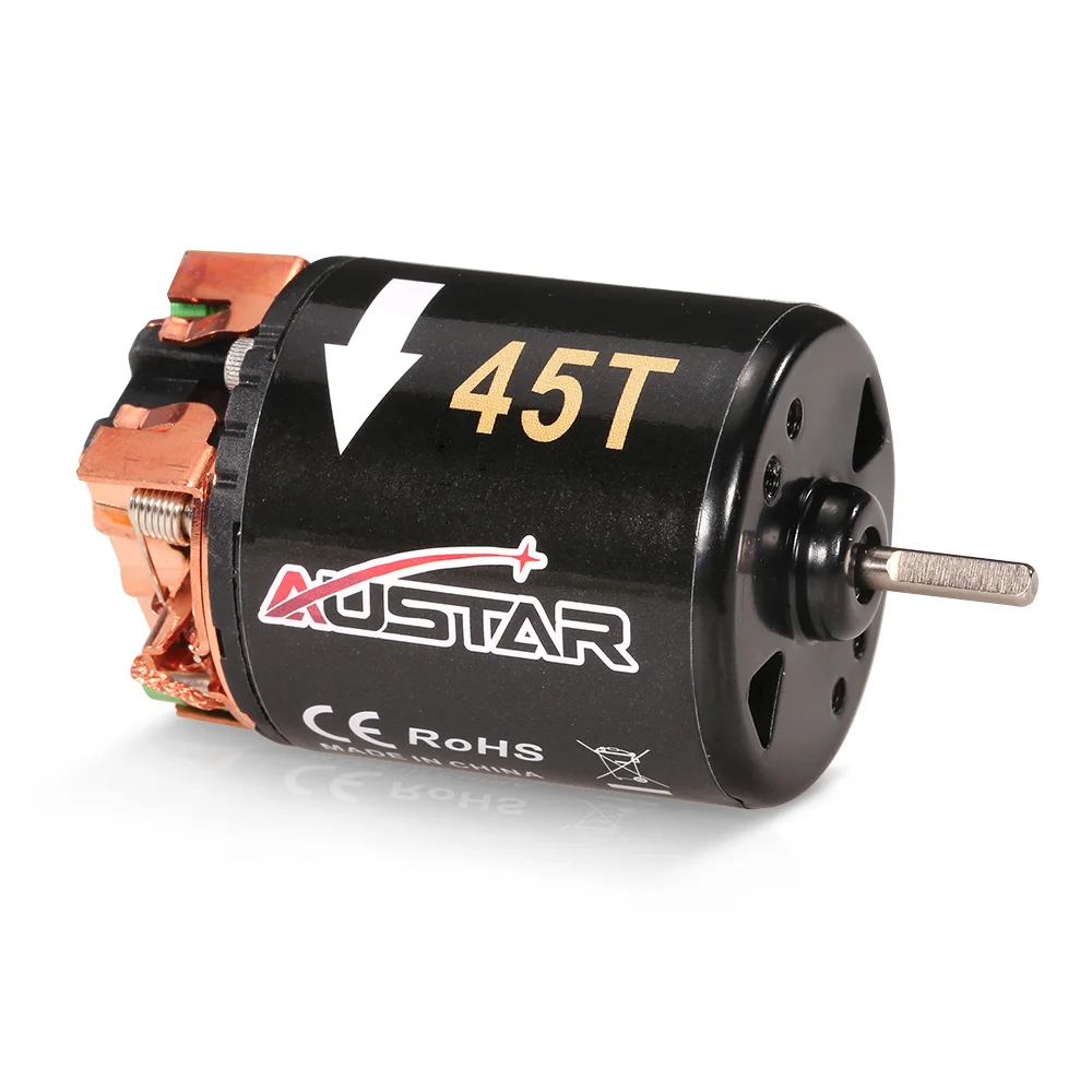 Мотор AUSTAR 540 45T Матовый для 1/10 осевого SCX10 RC4WD D90 гусеничный скалолазания