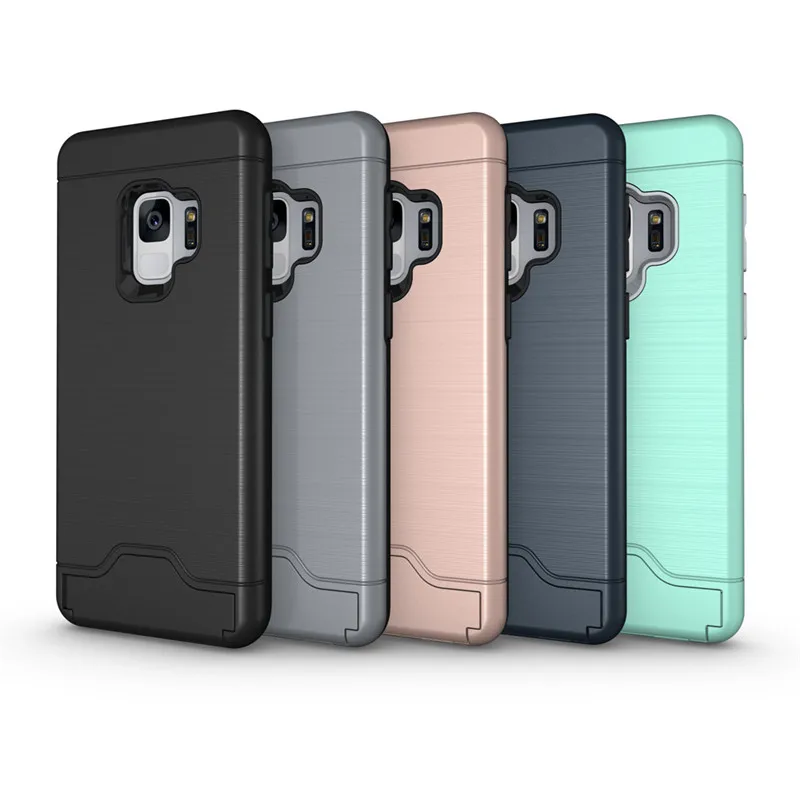 Роскошные Тонкий Гибридный кредитной карты бумажник чехол для LG G6 samsung Galaxy S9/S9 Plus