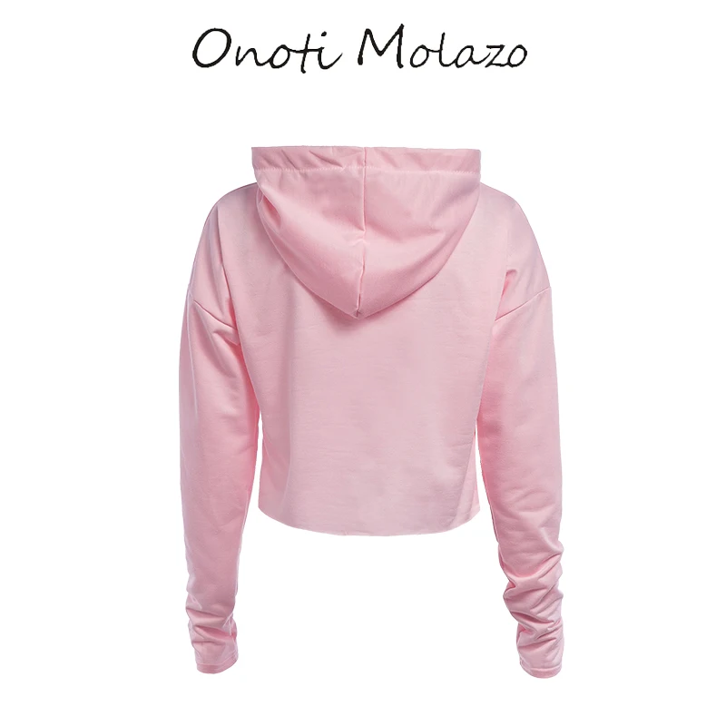 Onoti Molazo 2019 Harajuku Модные женские толстовки с капюшоном Повседневная Женская
