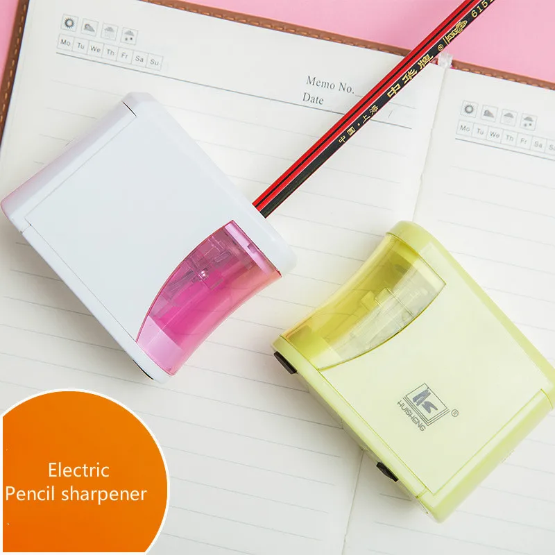 Детская Автоматическая электрическая точилка для карандашей креативная синяя и