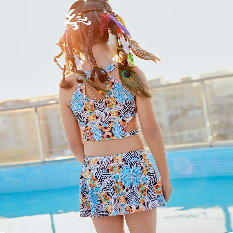 2 шт./компл. детский купальный костюм для маленьких девочек пляжный купальник