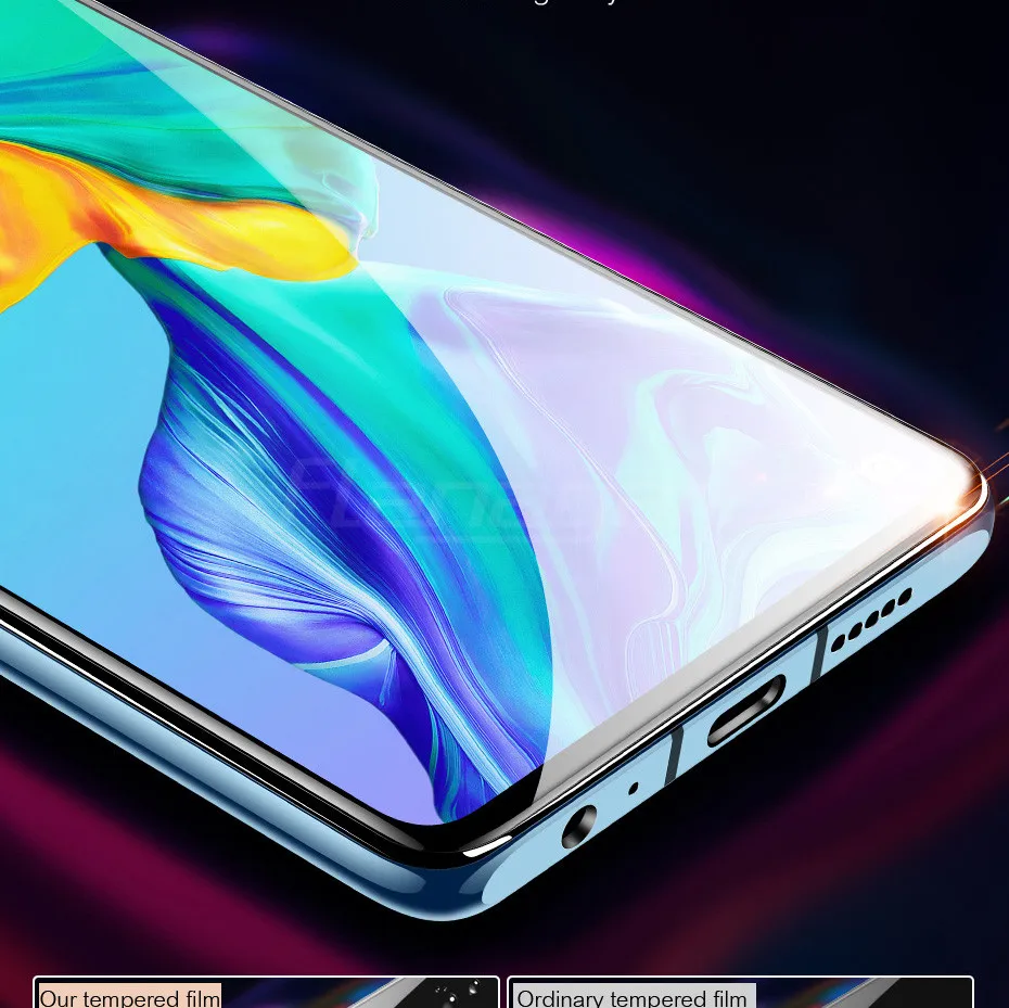 25D защитное стекло с закругленными краями для huawei P30 P20 Pro Lite, закаленное защитное стекло для Honor 9 Lite 10