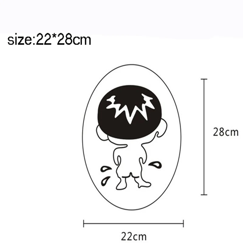 1 шт. настенные наклейки для ванной комнаты украшение туалета водонепроницаемые