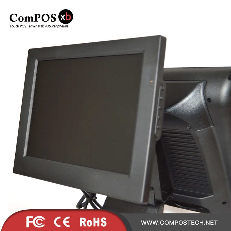 

15 inch touch POS machine touch pos system dual screen pos