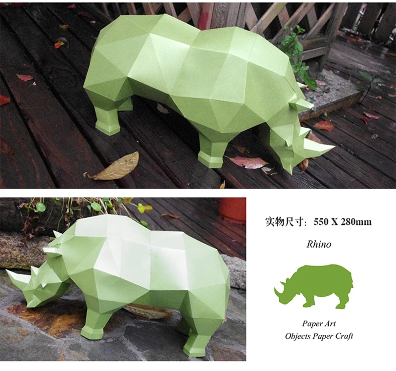 DIY милые животные 3D Пазлы игрушки для детей Ресторан водонепроницаемый Обучающие складные модели настенные украшения дома трехмерные