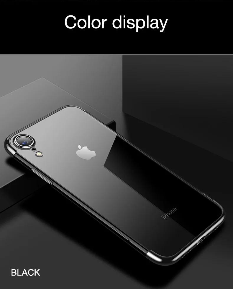 Мягкий ТПУ чехол для iPhone X 11 pro чехол для iPhone 6S 6 8 7 Plus XR XS Max Анти-Царапины гальванический защитный чехол для телефона