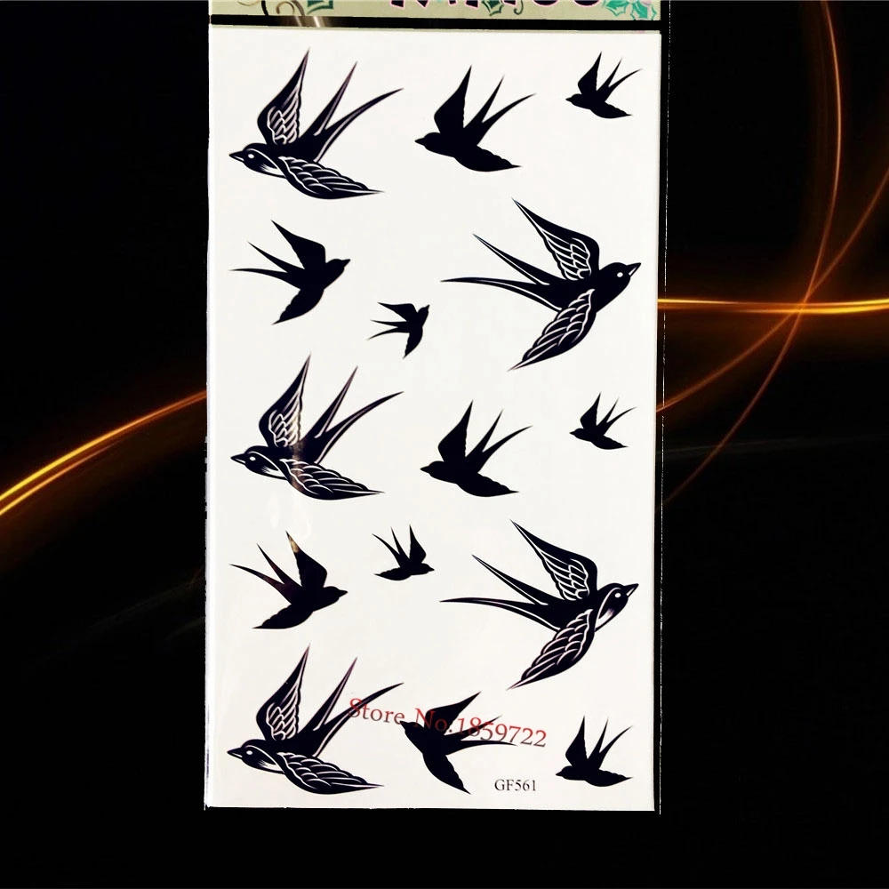 1 шт. черные индийские тотемные временные тату наклейки для мужчин HQS A52 крутой