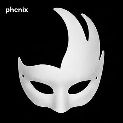 Phenix YOFAY, цветные Вечерние Маски для рисования, маска для лица с рисунком, маска для рисования, Венеция, вырезка, пустые маски для детского сада, сделай сам, поставка рукоделия - Цвет: Phenix