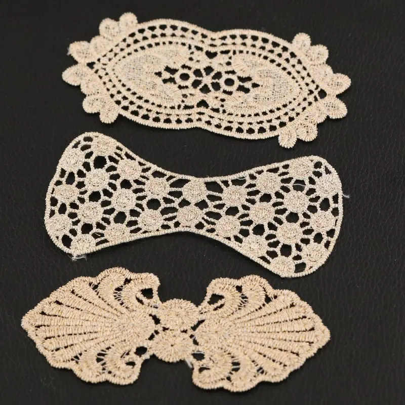 2019 New Arriving Free Shipping Embroidered Bow Shapes Patch Stickers(MOQ:10/lot | Lace