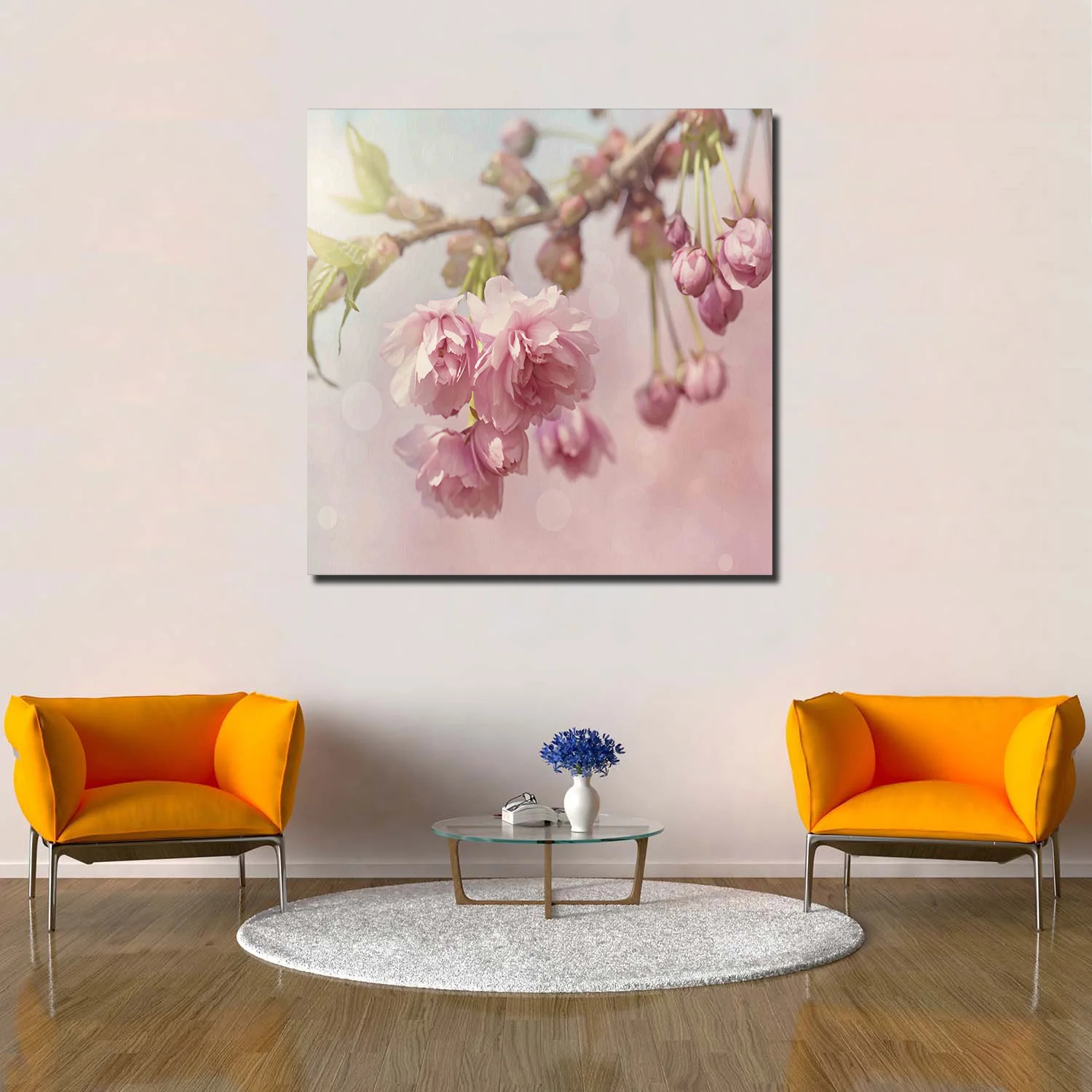 ArtStore вишневые Цветы Картина маслом Рождество День холст печать картины