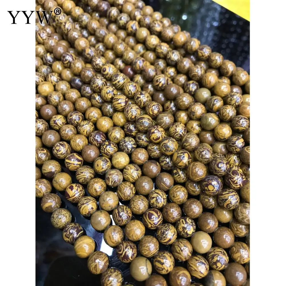 

6mm 8mm 10mm Natural Stone Beads Imperial Beads DIY Necklace Smooth Round Stone Beads 10 Strands/Lot For Jewelry Making