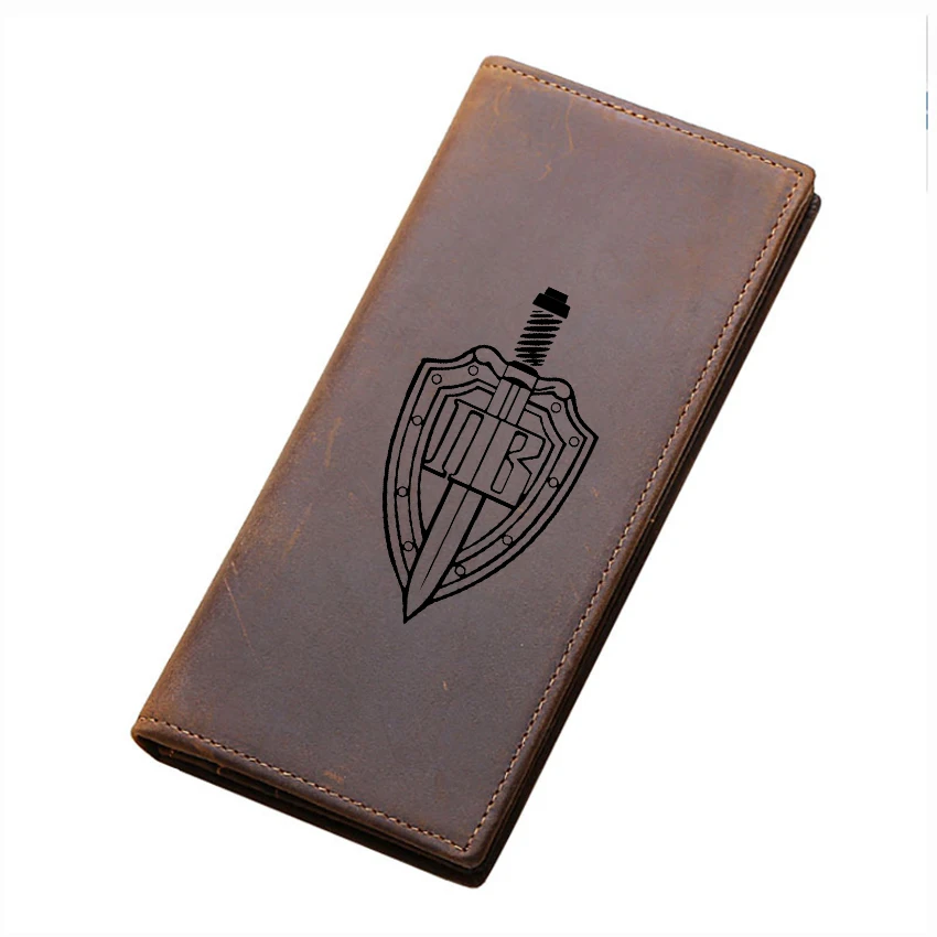 Кошелек из натуральной кожи для мужчин цена в долларах функциональный RFID