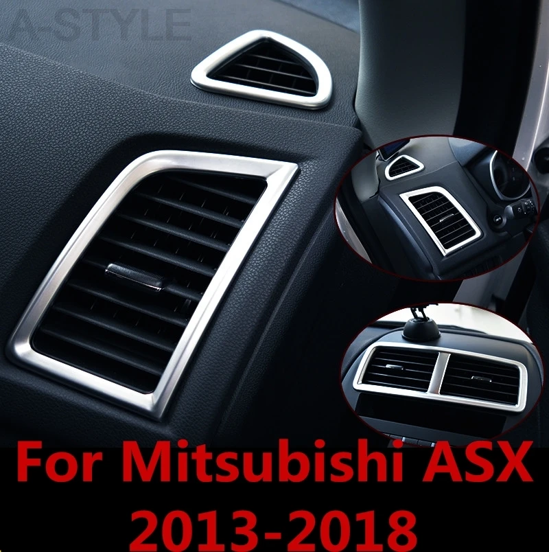 Для Mitsubishi ASX 2013 2018 автомобильный Кондиционер Выход вентиляционная рамка накладка