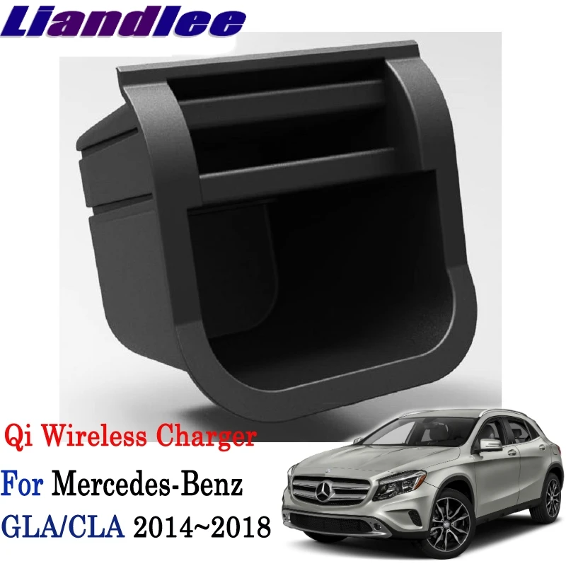 Liandlee Qi Беспроводное зарядное устройство для Mercedes Benz GLA CLA 2013 ~ 2019 держатель