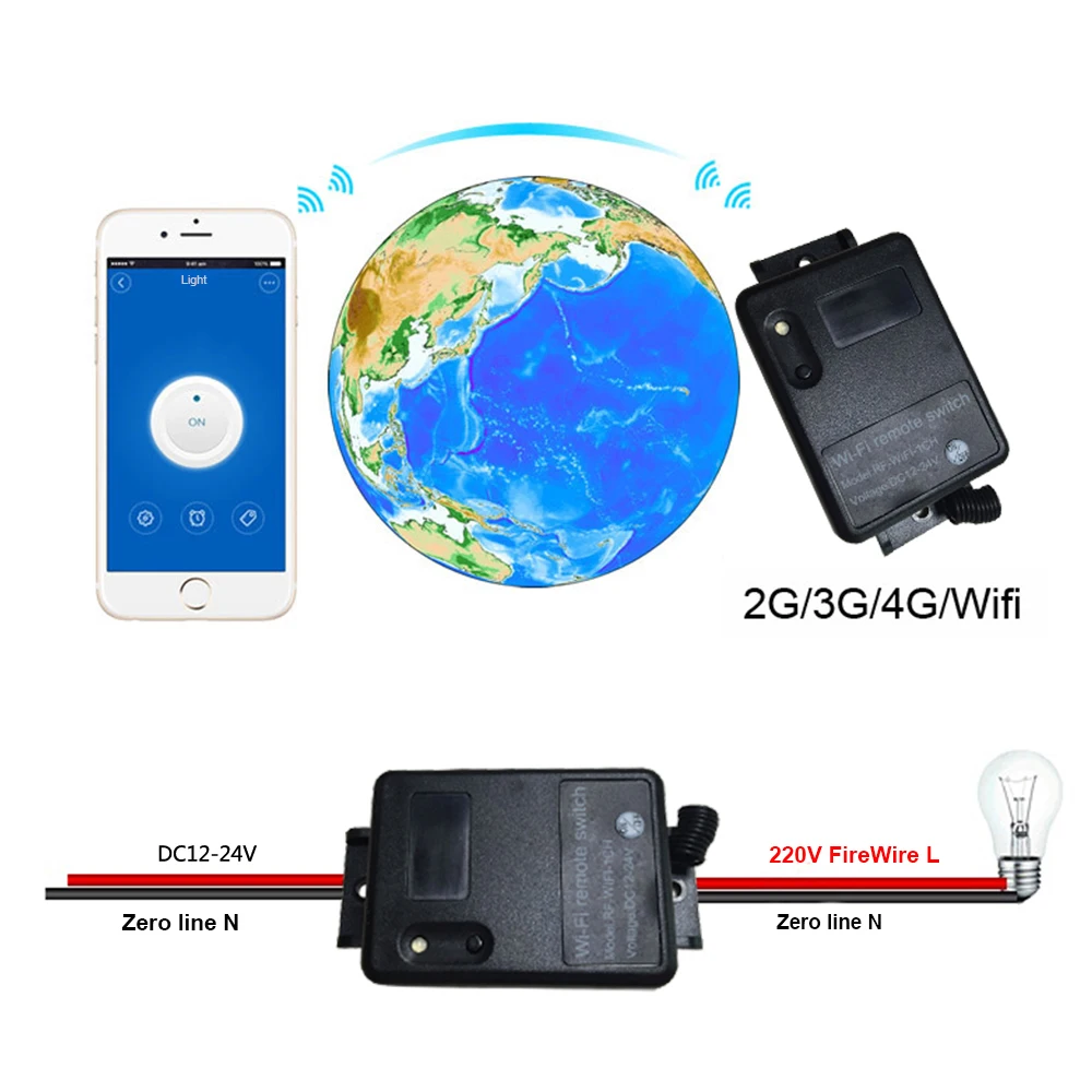Новый умный пульт дистанционного управления Wifi SRwitch DC12V 433 МГц Rf переключатель
