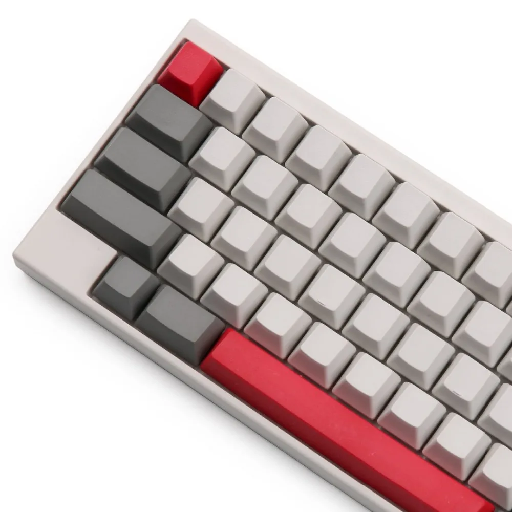 EC пустой серый и молочный keycap PBT OEM 63 ключи в красный Esc введите пробел для Topre ANSI