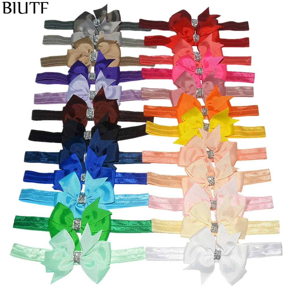 Оптовая продажа 100 шт./лот DIY бутик эластичная лента повязка на голову с корсажным