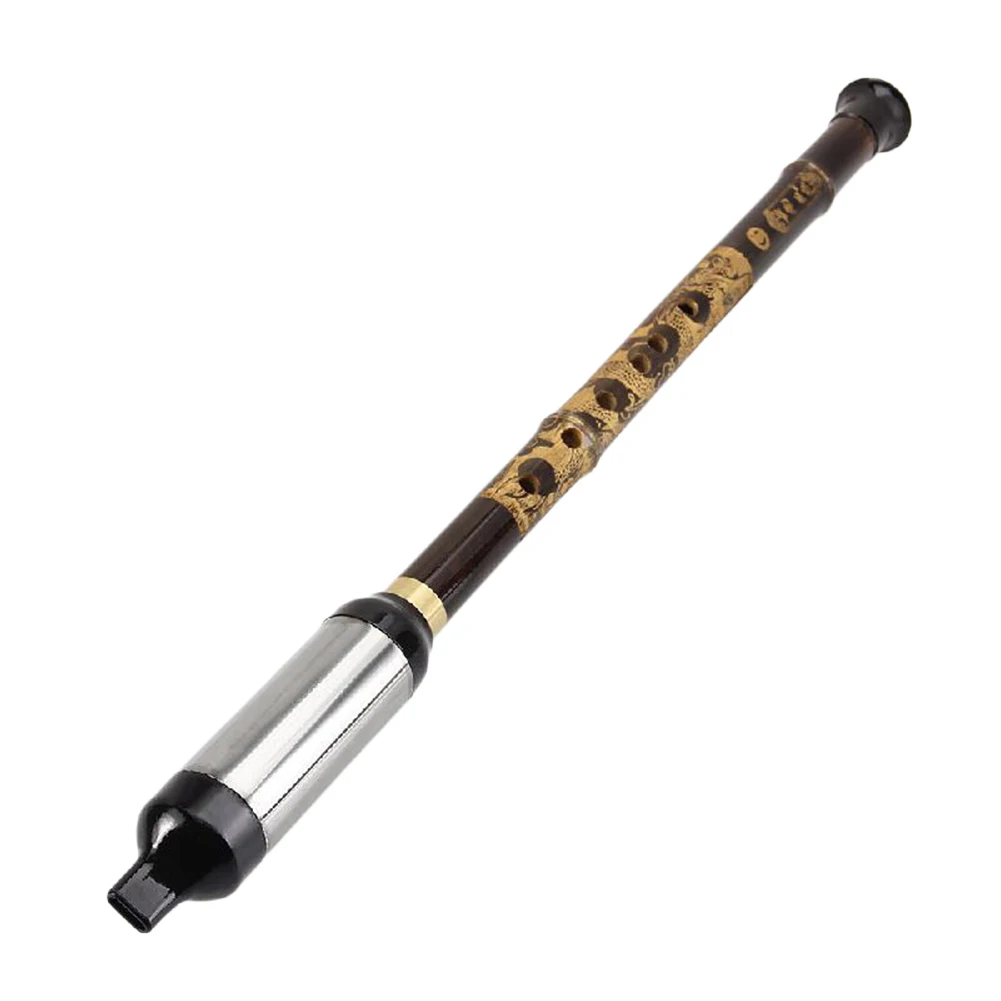 Chinese Bamboo Flute Bawu with Engraved Dragon Patterns Vertical Wind Musical Instruments Detachable for Beginners|musical instruments|bawubawu flute