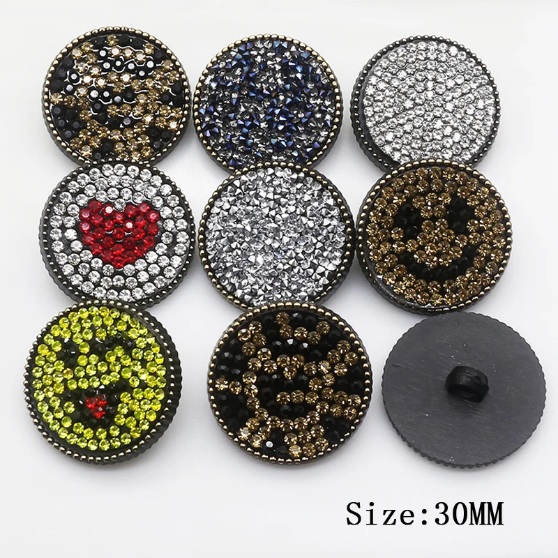 Горячая 10 шт/lot30MM круглая кнопка одежда шитье милое украшение DIY Рождественское