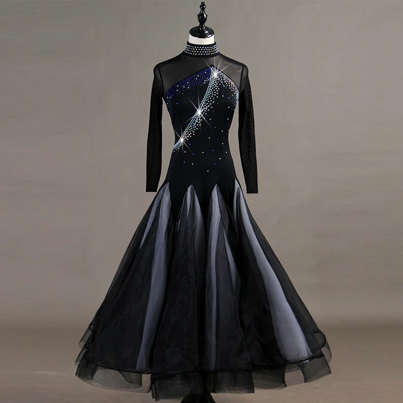 Стандартное женское детское платье для бальной комнаты вальса девочек бальных